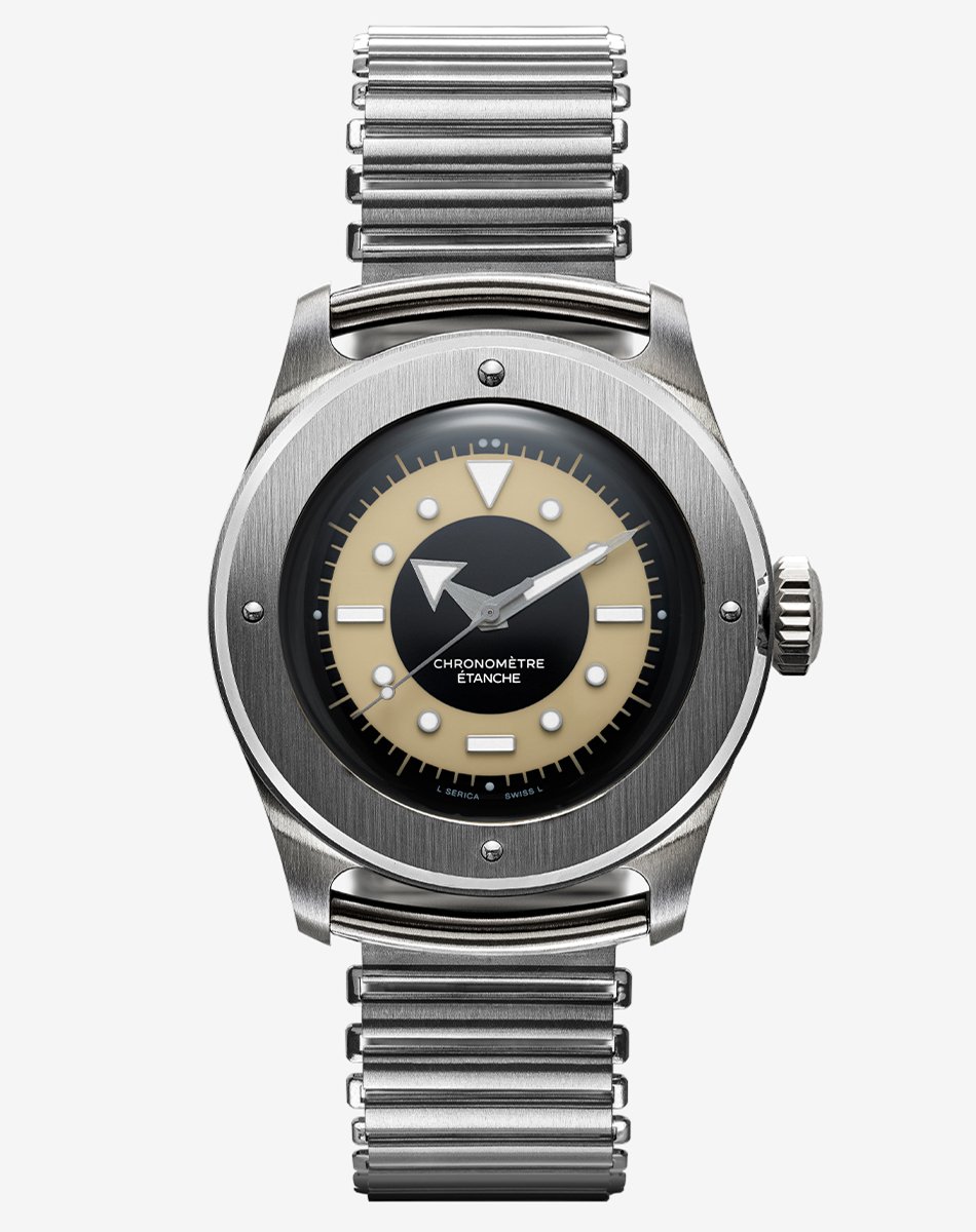 Serica – Ref. 7505, Fieldwatch aus Edelstahl mit Automatikwerk