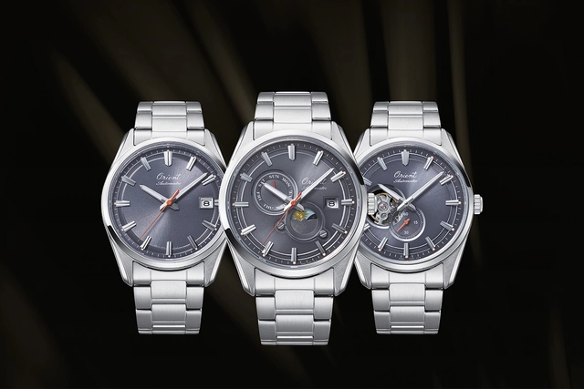 Orient 75th anniversary limited edition Orient Stretto, drei Uhren