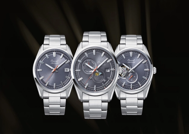 Orient 75th anniversary limited edition Orient Stretto, drei Uhren