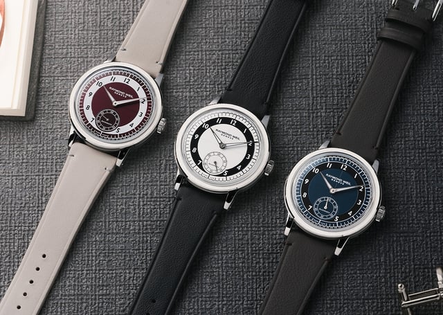 Raymond Weil – Millesime Small Seconds, eleganter Zeitmesser mit Tuxedo-Zifferblatt