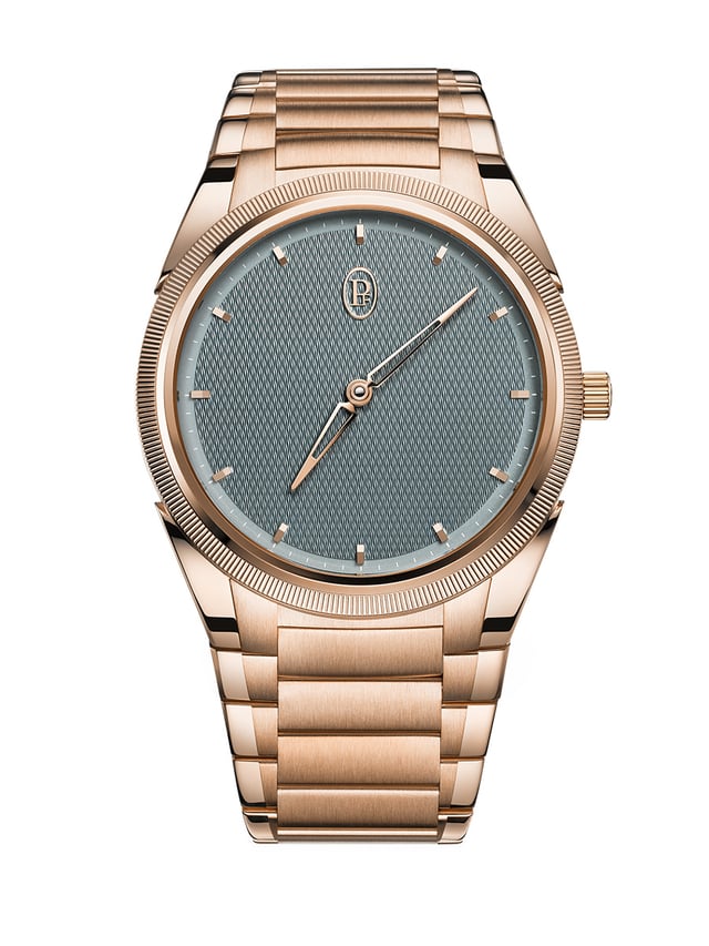 Parmigiani Fleurier Tonda PF Micro-Rotor Rose Gold Agave Blue, Golduhr, Frontansicht