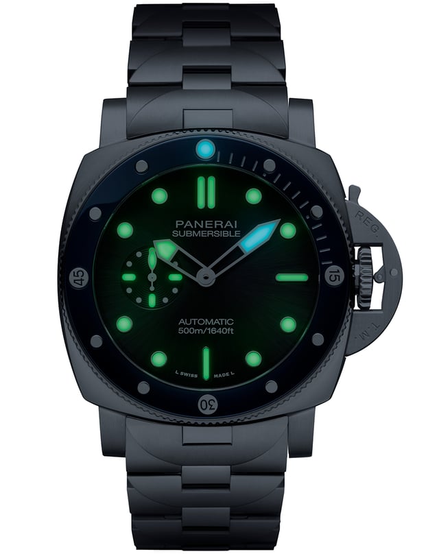 Panerai – Submersible PAM01756, Taucheruhr mit Automatikkaliber und Metallband