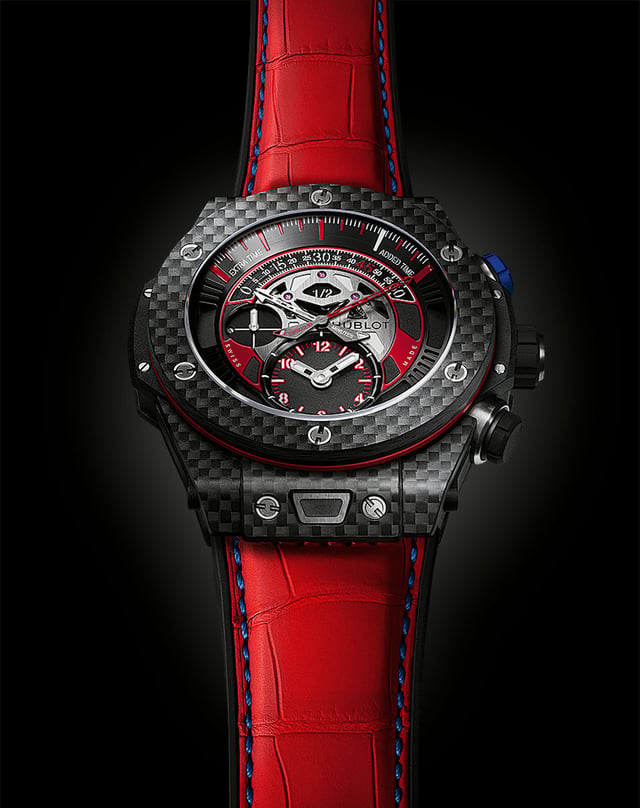 Hublot Big Bang Unico Bi-Retrograde Carbon FC Bayern München von 2015