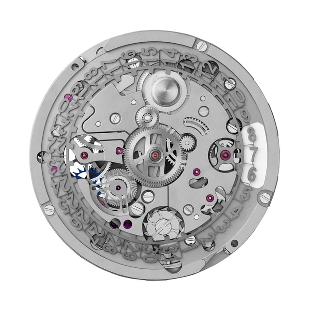 Hublot-Kaliber HUB1280 Unico (Unterzifferblattansicht)