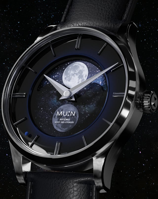 Mu:n Watches – Artemis Nuit des Étoiles, Automatikuhr mit besonderer Mondphasenkomplikation