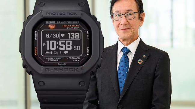Yuichi Masuda, CEO von Casio und die G-Shock DW-H5600-1