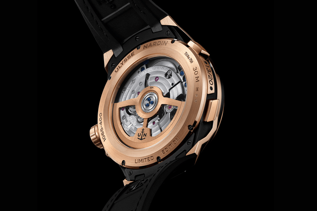  Die Rückseite der Ulysse Nardin BLAST MOONSTRUCK (Rose Gold)