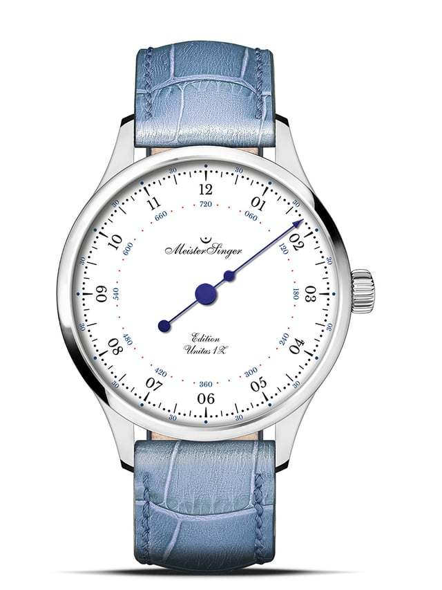 Meistersinger Edition Unitas 1Z, Frontansicht Uhr