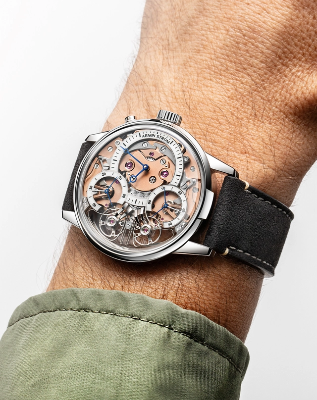 Armin Strom – Mirrored Force Resonance Zeitgeist 1665, Luxusuhr mit Handaufzugskaliber