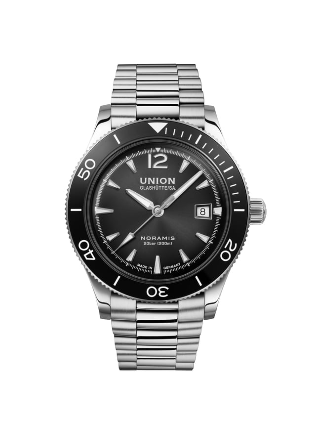 Union Glashütte: Noramis Datum Sport mit Stahlband