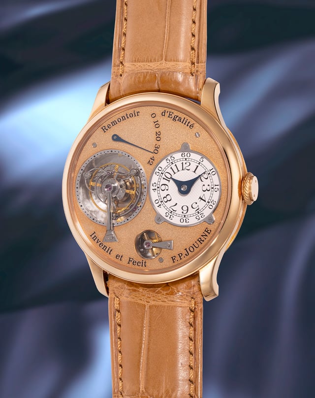 F.P. Journe Tourbillon Souverain, Luxusuhr aus Gold mit Tourbillon und Lederband