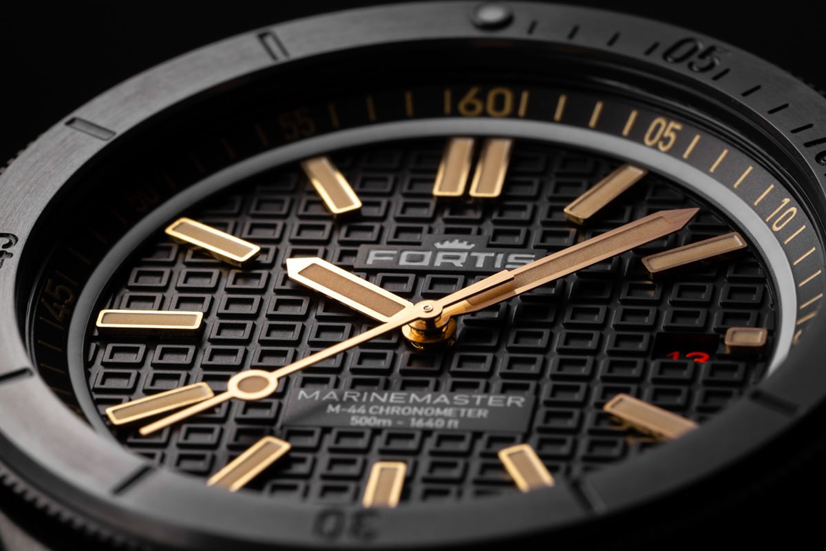 Fortis Marinemaster, schwarz beschichtete Taucheruhr