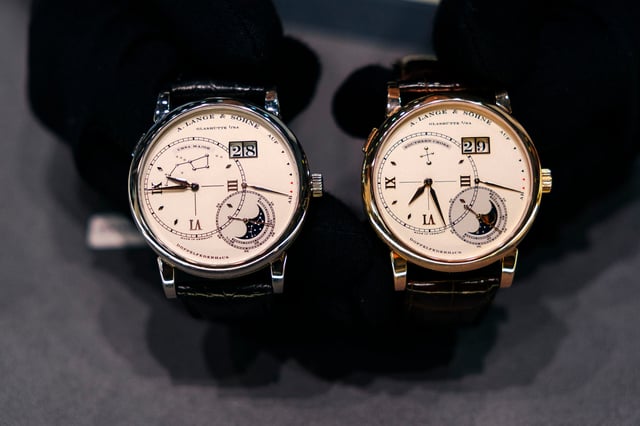 van Ham mit dem Duo Luna Mundi von A. Lange & Söhne auf der WatchTime Düsseldorf 2026