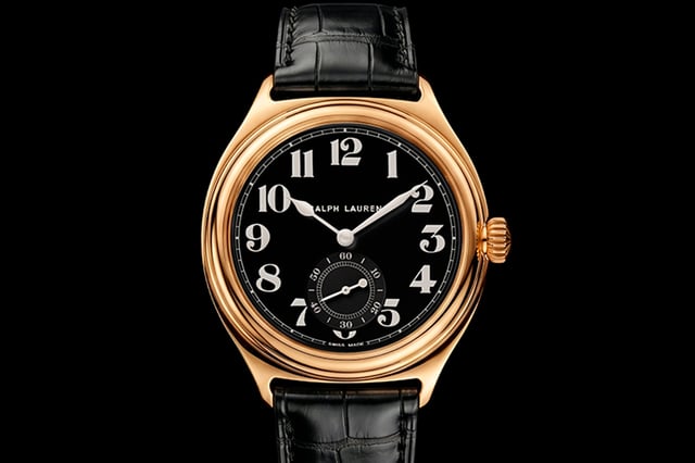Ralph Lauren Vintage '67, Frontansicht goldene Uhr 
