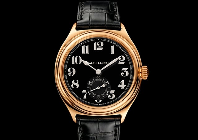 Ralph Lauren Vintage '67, Frontansicht goldene Uhr 