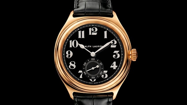 Ralph Lauren Vintage '67, Frontansicht goldene Uhr 