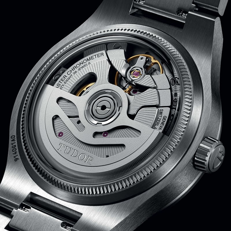 Tudor Northflag 9140G1A0U: Bodenansicht mit Blick auf das Kaliber