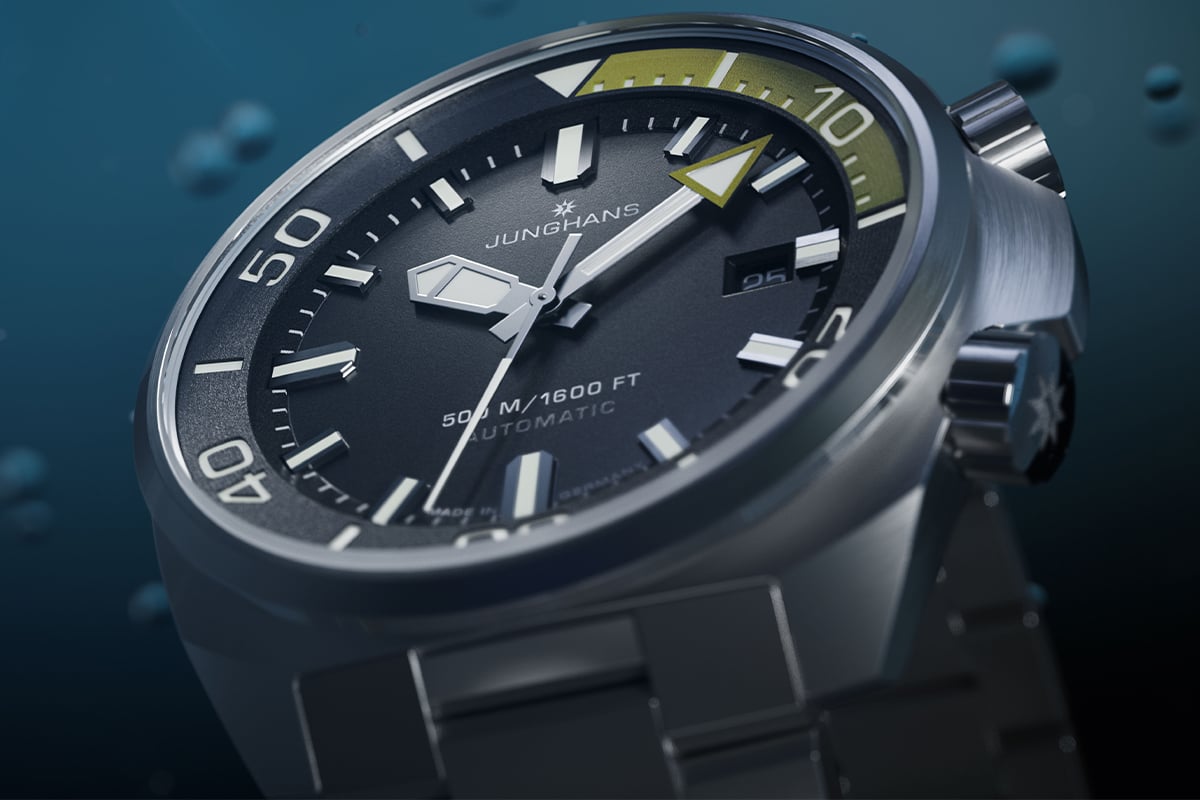 Junghans – Aquaris, Taucheruhr aus Edelstahl