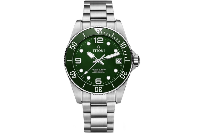 Titoni – Seascoper 600, Taucheruhr aus Edelstahl mit Automatikwerk und Taucherlünette