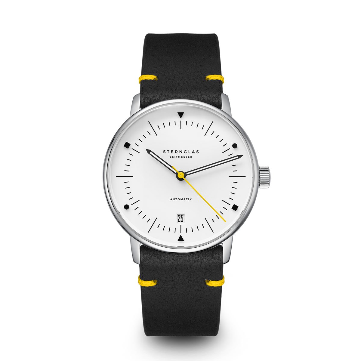 Sternglas: Naos Automatik Edition Bauhaus X gelb Front