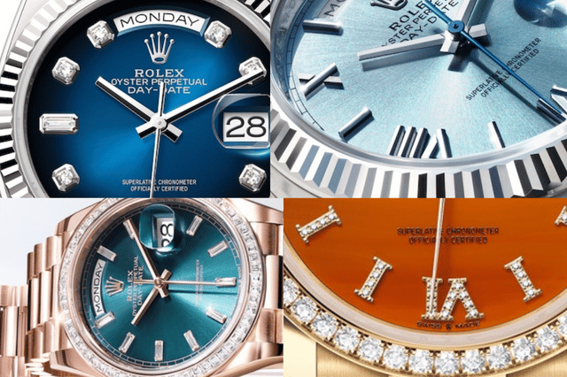 Verschiedene Versionen der Rolex Day
