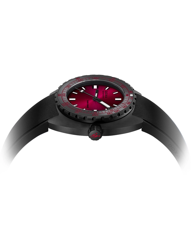 Doxa – SUB 300β Ceramic „Dubai Watch Week 2025“, Taucheruhr mit Kautschukband und Automatikkaliber