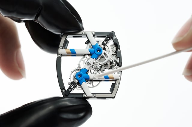 Das Werk der Richard Mille RM 64-01-Tourbillon Colnago