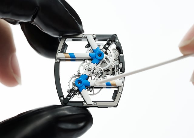 Das Werk der Richard Mille RM 64-01-Tourbillon Colnago