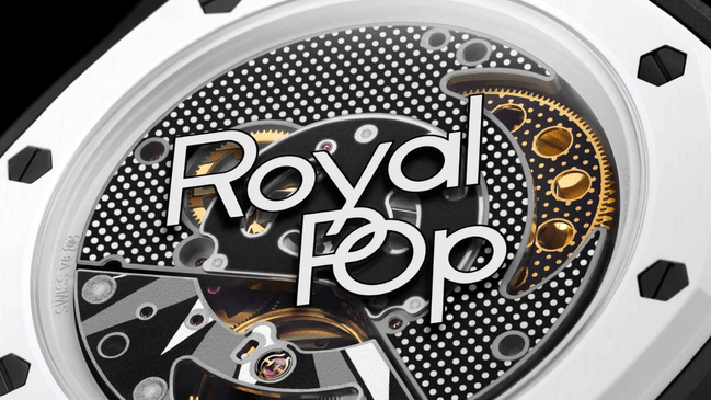 nahaufnahme einer Swatch x Audemars Piguet