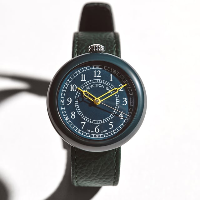Louis Vuitton Monterey Keramik, die Krone ist bei 12 Uhr angebracht.