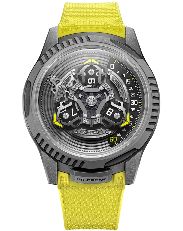 Ulysse Nardin – UR-Freak, Luxusuhr mit Kautschukband und Automatikwerk