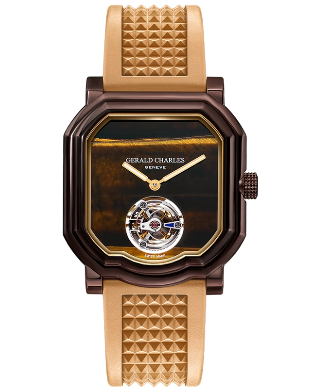 Gerald Charles – Maestro ‘Tiger’s Eye’ Limited Edition, Automatikuhr mit Steinzifferblatt