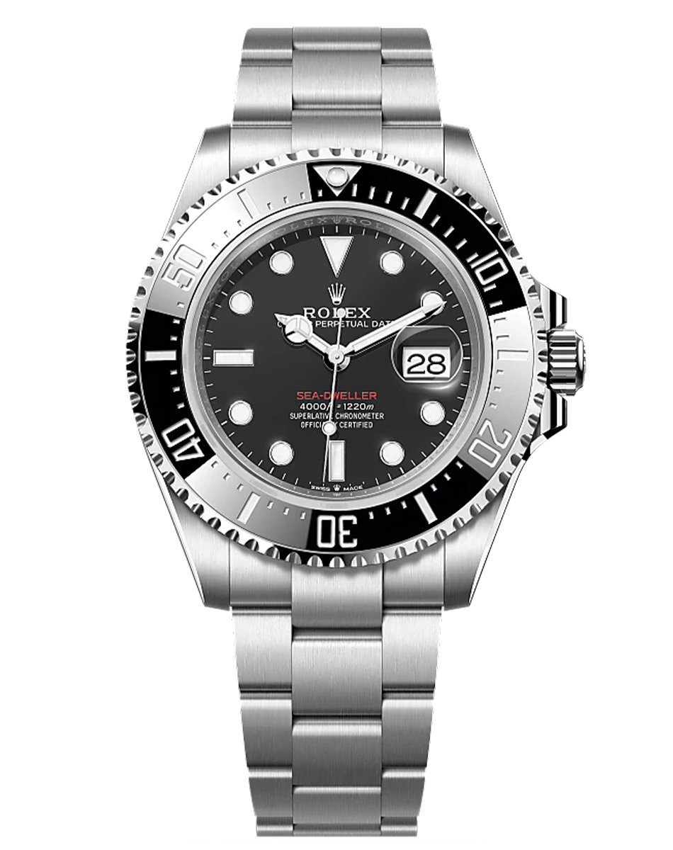 Rolex Sea-Dweller, Taucheruhr aus Edelstahl mit Automatikwerk