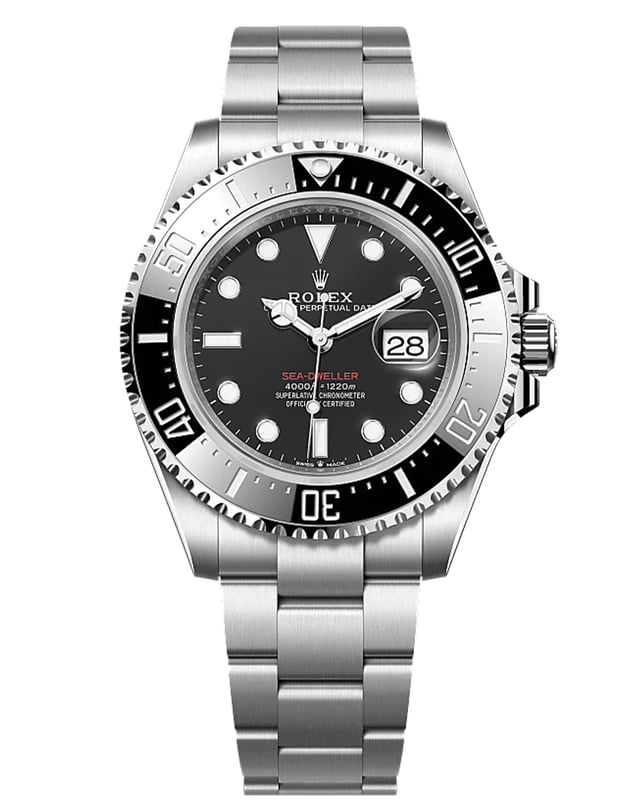 Rolex Sea-Dweller, Taucheruhr aus Edelstahl mit Automatikwerk