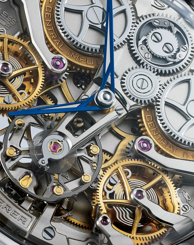 Bernhard Lederer – Inverto Titanium 39 mm, Luxusuhr mit Handaufzugskaliber