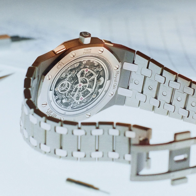 Audemars Piguet Royal Oak „Jumbo“ Extra-Thin Selfwinding Flying Tourbillon Chronograph RD#5 „150-Jähriges Jubiläum“ 39 mm, Referenz 26545XT.OO.1240XT.01