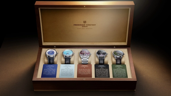 Frederique Constant Elements Collection, 5 Uhren in Präsentationsbox