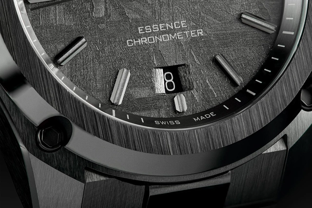 Formex Essence Ceramica Dark Matter, Fokus auf dem Datumsfenster