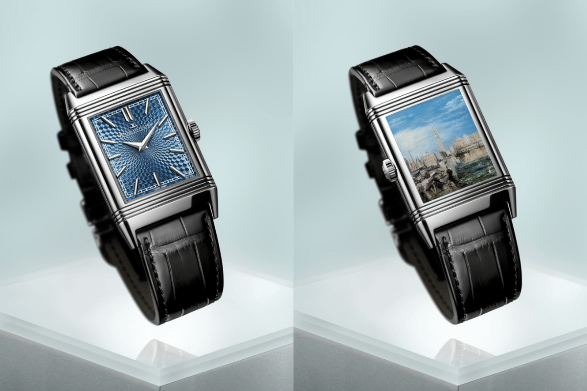 Front und Rückseite der „Bridge of Sighs, Ducal Palace & Custom House, Venice“ Jaeger-LeCoultre Reverso Tribute Enamel Turner Series