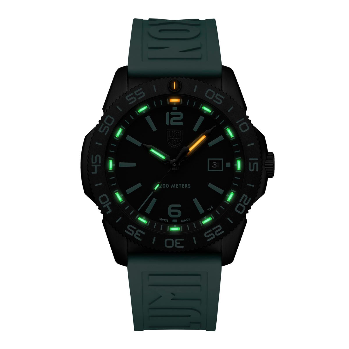 Leuchtet von allein und sehr lang: Luminox Pacific Diver 3120 Transformative Teal