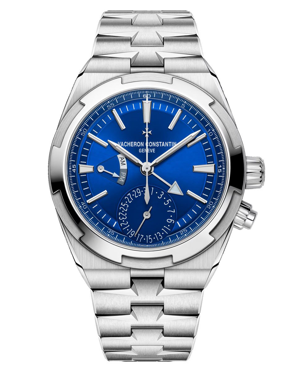 Vacheron Constantin: Overseas Dual Time Edelstahl mit blauem Zifferblatt