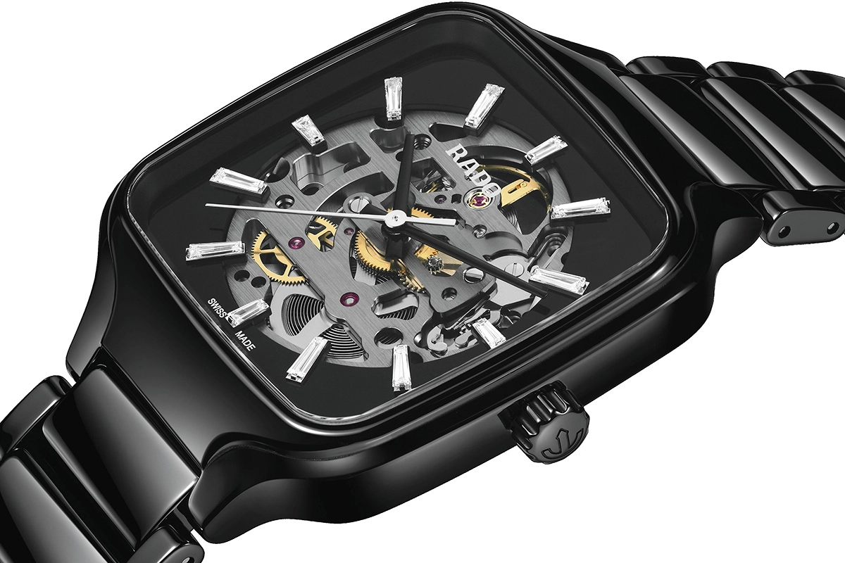 Rado True Square Skeleton, Ref. R27124702, Zifferblatt