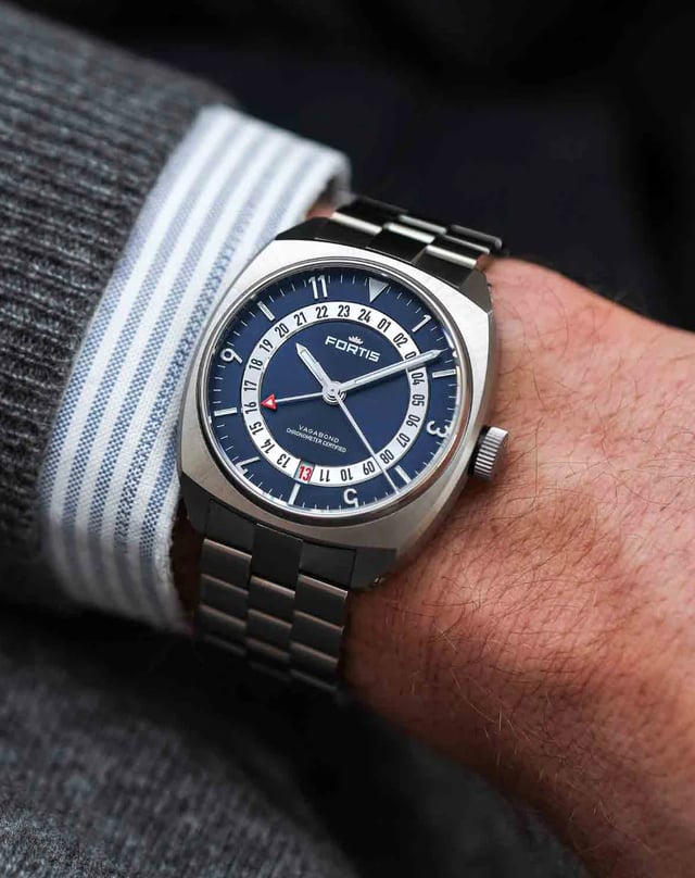 Fortis Vagabond, elegante Toolwatch mit Automatikkaliber