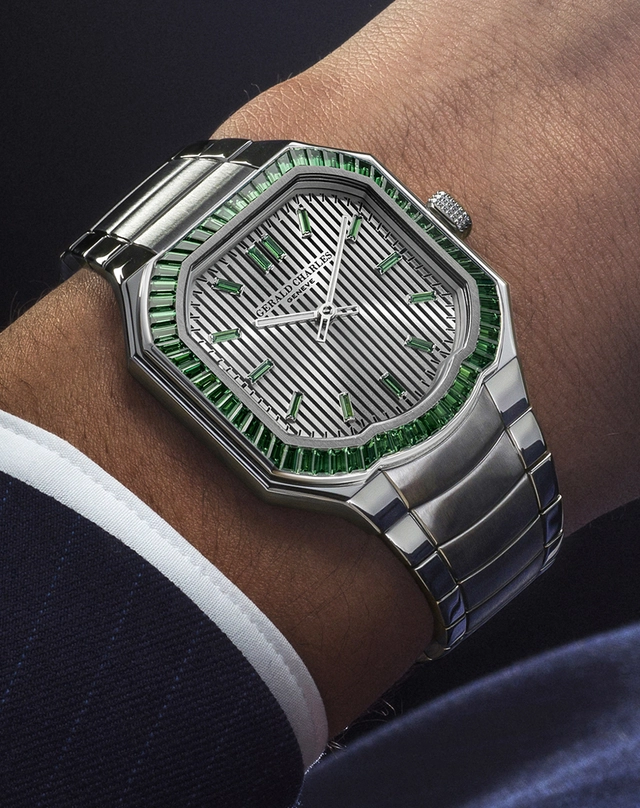 Gerald Charles – Masterlink Gem-Set, Uhr mit Edelsteinbesatz