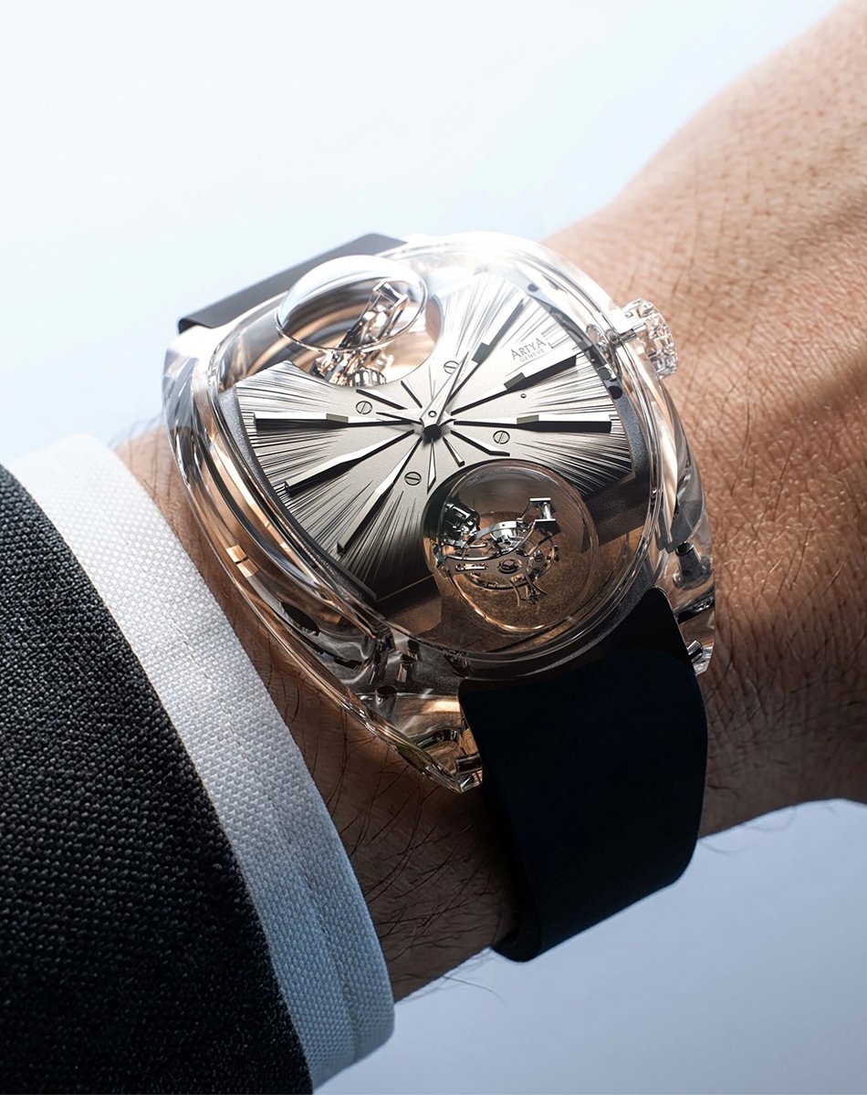 ArtyA – Complexity, hochkomplizierte Uhr mit zwei Tourbillons und Handaufzugswerk