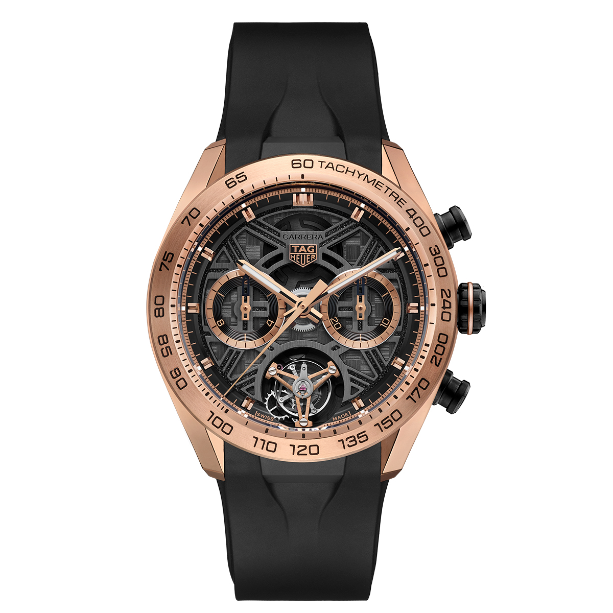  TAG Heuer Carrera Chronograph Tourbillon Extreme Sport Schwarz und Gold