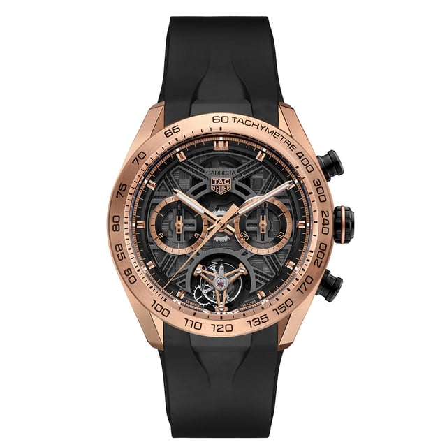  TAG Heuer Carrera Chronograph Tourbillon Extreme Sport Schwarz und Gold