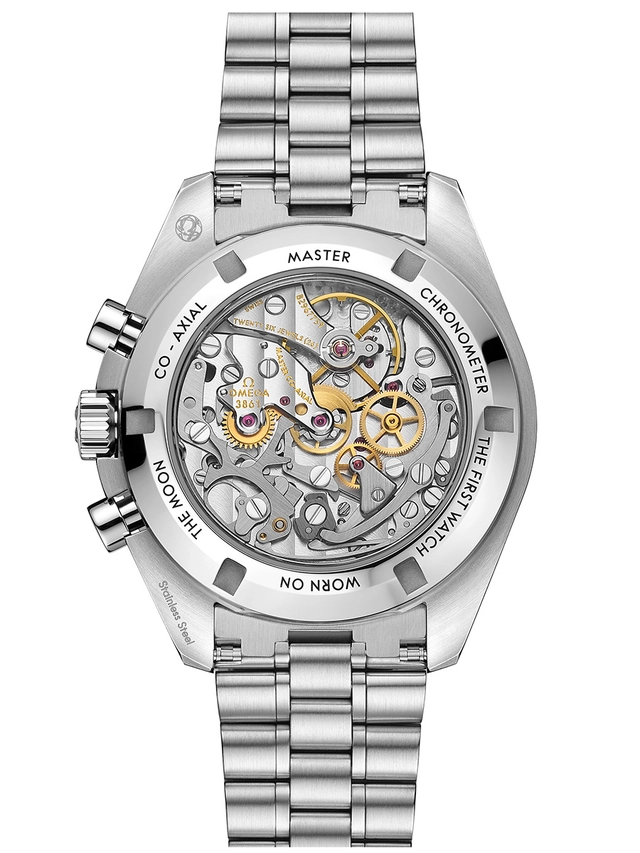 Omega: Speedmaster Moonwatch Black and White, Uhrwerk Co- Axial Master Chronometer Calibre 3861