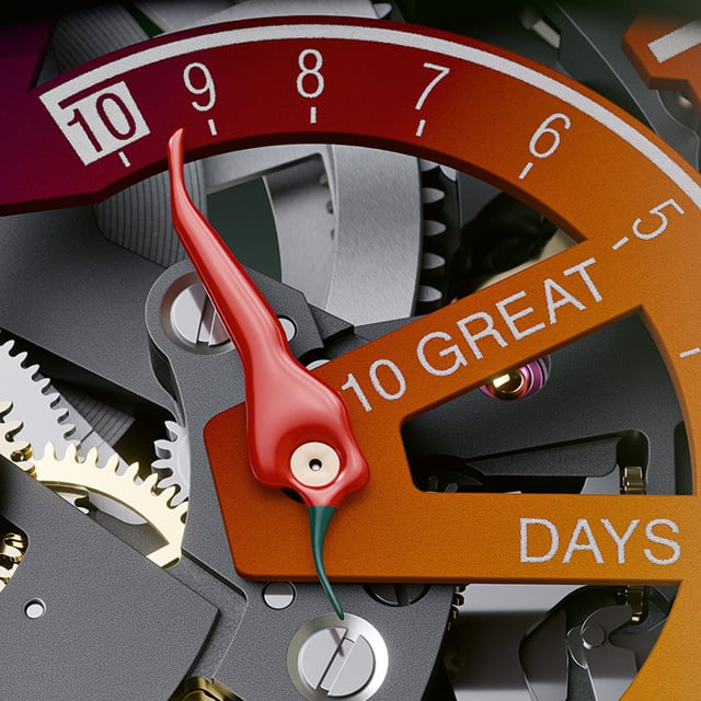 Oris ProPilot X Gonzo Edition: Gangreserveanzeige