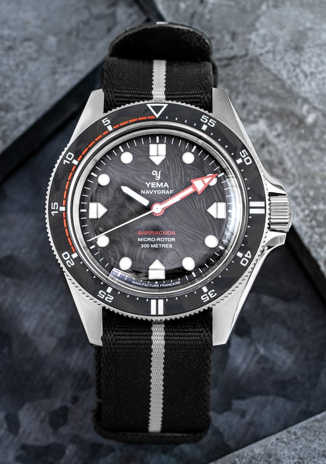 Der Navygraf Barracuda CMM.20 Limited Edition mit Textil-Armband